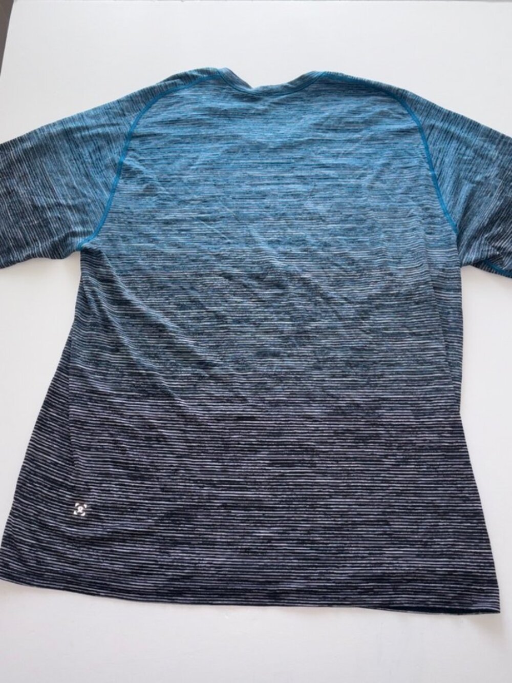 Lululemon Men's Metal Vent Tech Short Sleeve Performance Black Blue Gray XXL